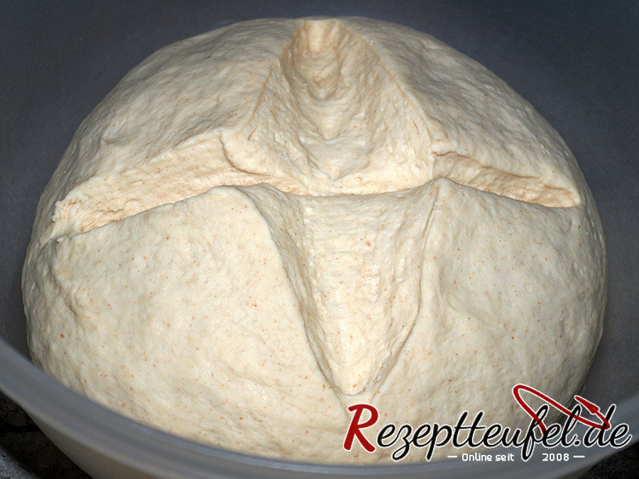 Der Teig ist gegangen