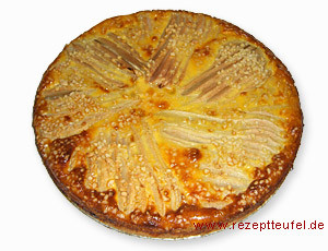 Birnenkuchen mit Guss