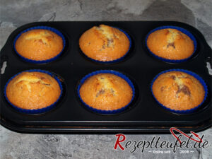 Die gebackenen Muffins