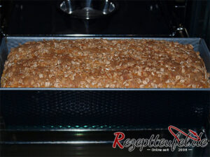 Das Brot nach 40 Minuten im Backofen