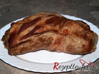 Servierbereiter Salzbraten