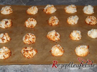 Die gebackenen Kokosmakronen