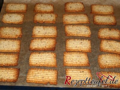 Die gebackenen Spritzgebäcke