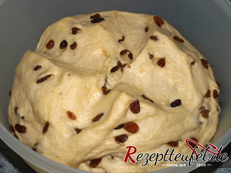 Der Teig ist gegangen