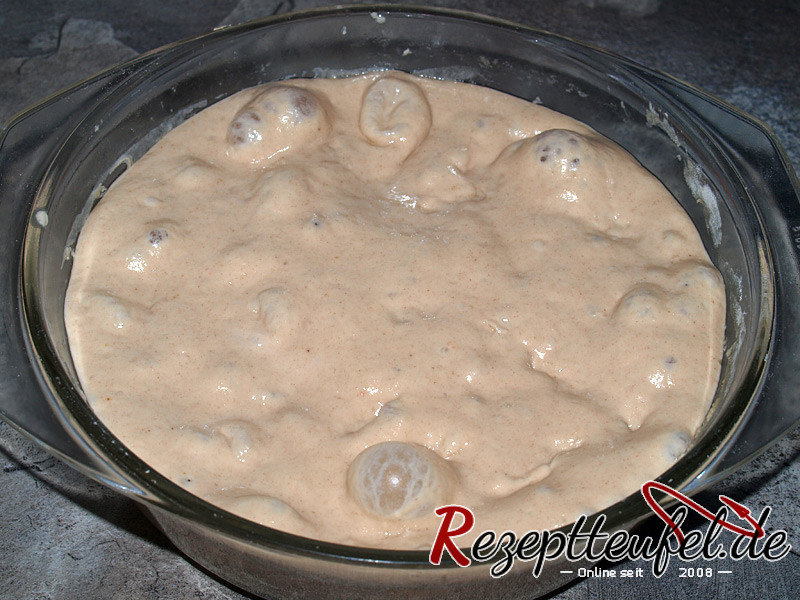 Vorteig / Pâte Fermentée nach 48 Stunden im Kühlschrank