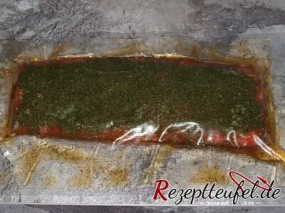 Lachs nach 24 Stunden im Kühlschrank