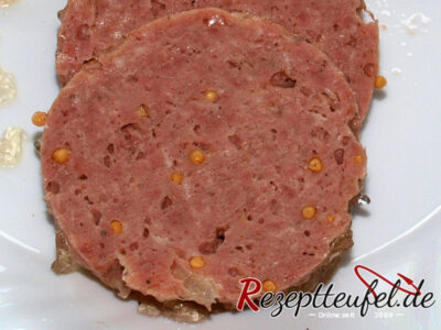 Nahansicht Frühstücksfleisch