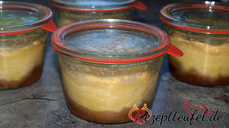 American Cheesecake im Glas eingeweckt