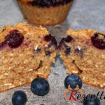 Blaubeermuffins mit Haferknusperle