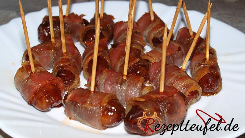 Datteln im Speckmantel