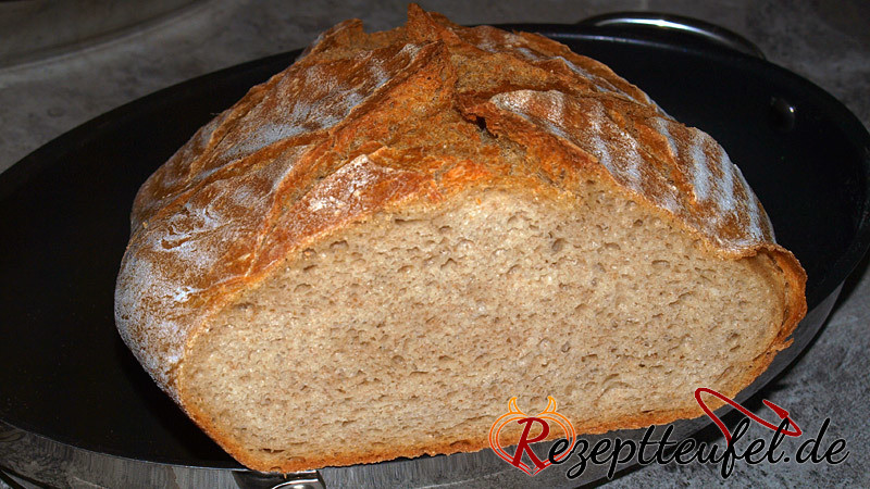 Kartoffelbreibrot mit Lievito Madre im Topf gebacken