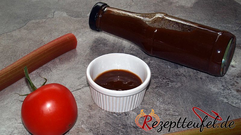 Rhabarber Barbecuesauce – Rhabarber-Ketchup Rezeptteufels Art