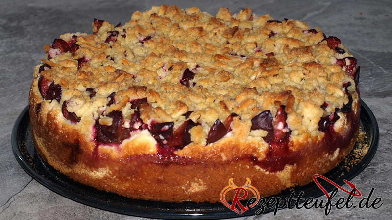 Zwetschgenkuchen mit Streusel