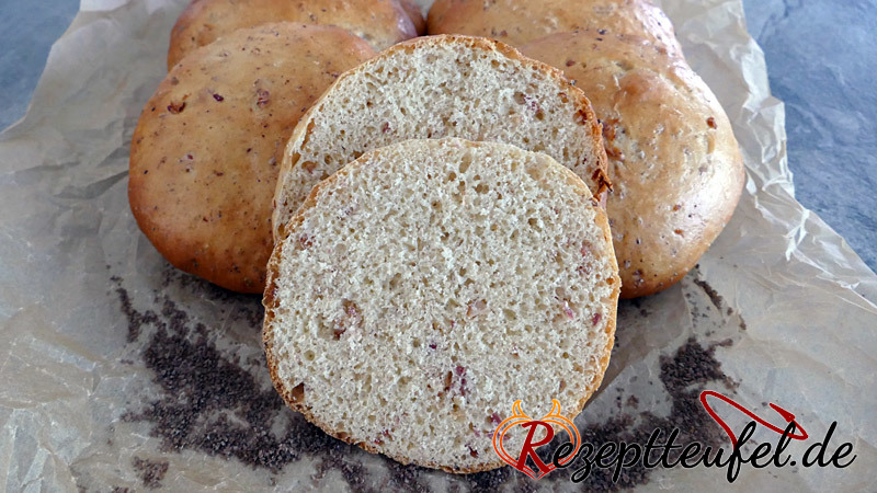 Bacon Burger Buns – Hamburgerbrötchen mit Speck