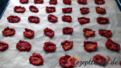 Getrocknte Tomaten mit gummiartiger Konsistenz