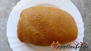 Mit Gewürzen eingeriebene Putenbrust