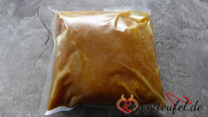 Gewürzte Putenbrust im verschlossenen Beutel