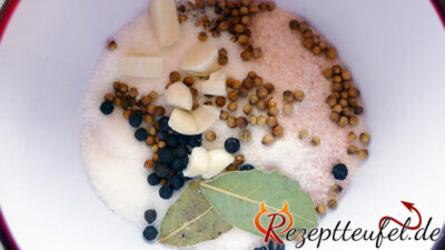 Gewürze für den Krustenkochschinken