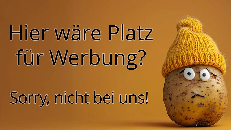 Werbung auf dieser Website? „Nein, Danke!“