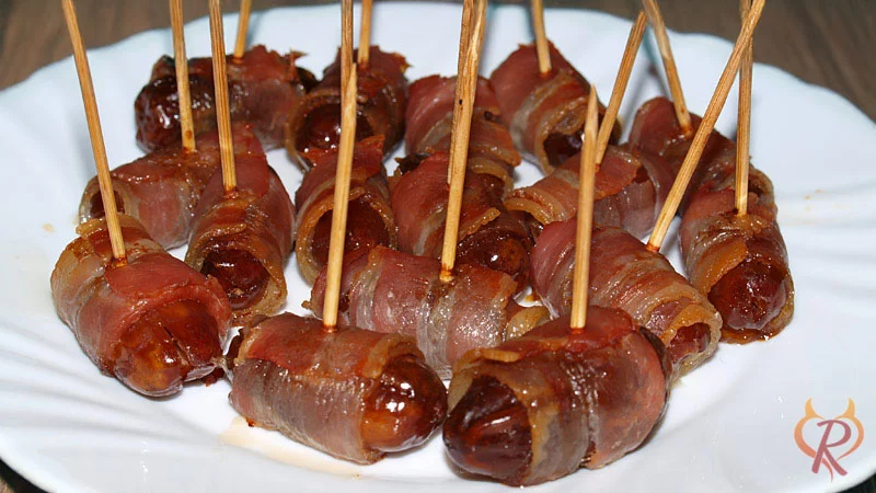 Datteln im Speckmantel – „Dátiles con Bacon“