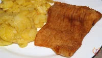 Bild zum Rezept für gebackenes Karpfenfilet fränkische Art