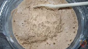 So sollte ein backfähiger Sauerteig aussehen.