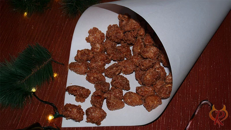 Weihnachtliche gebrannte Mandeln